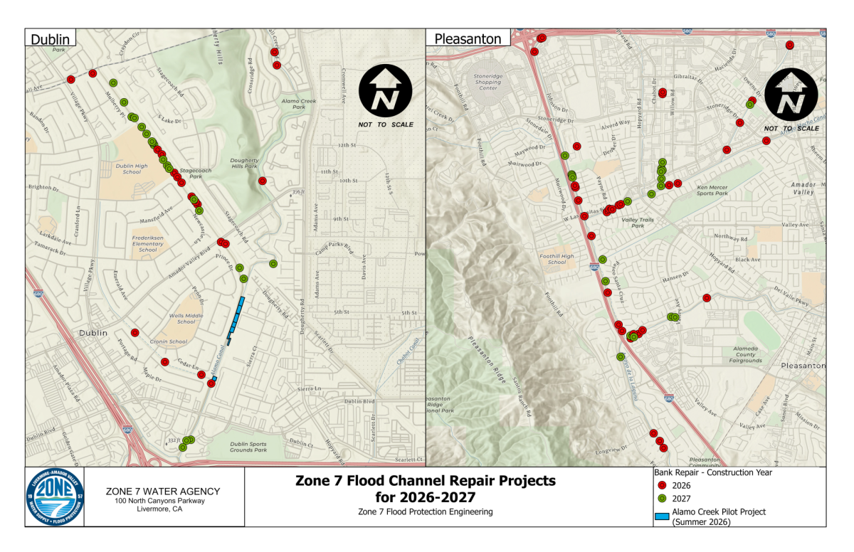 Interactive Trail Maintenance Map - Zone 7 Water Agency