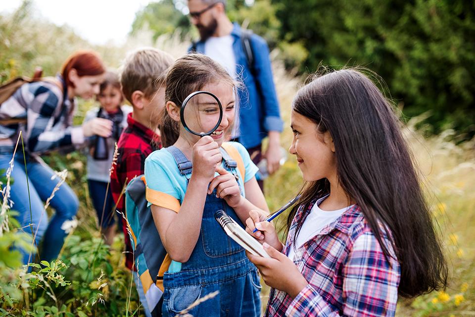 Children participating in an outdoor activity