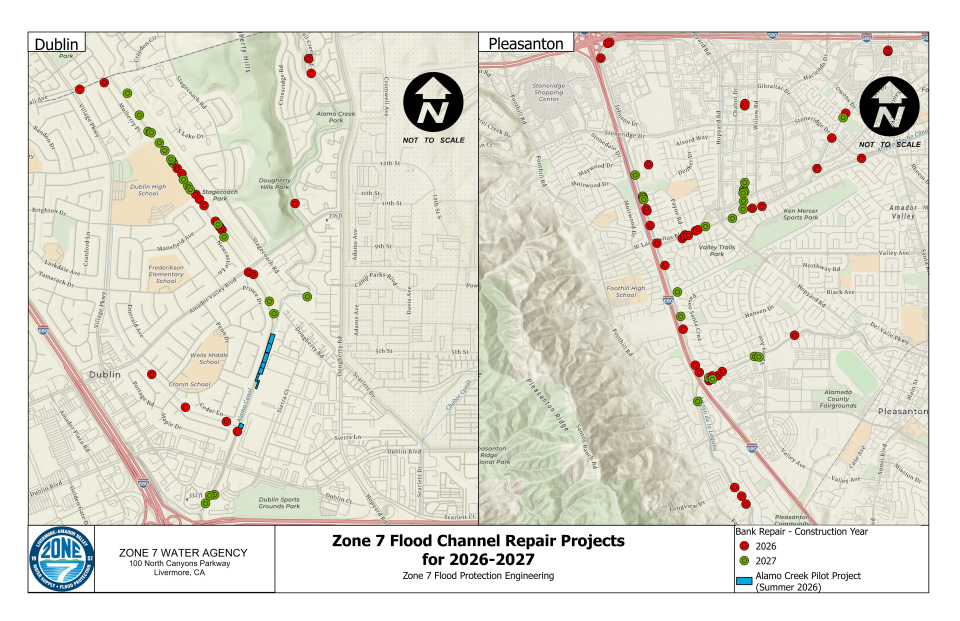 Zone 7 Flood Channel Repair Projects 2025-2027