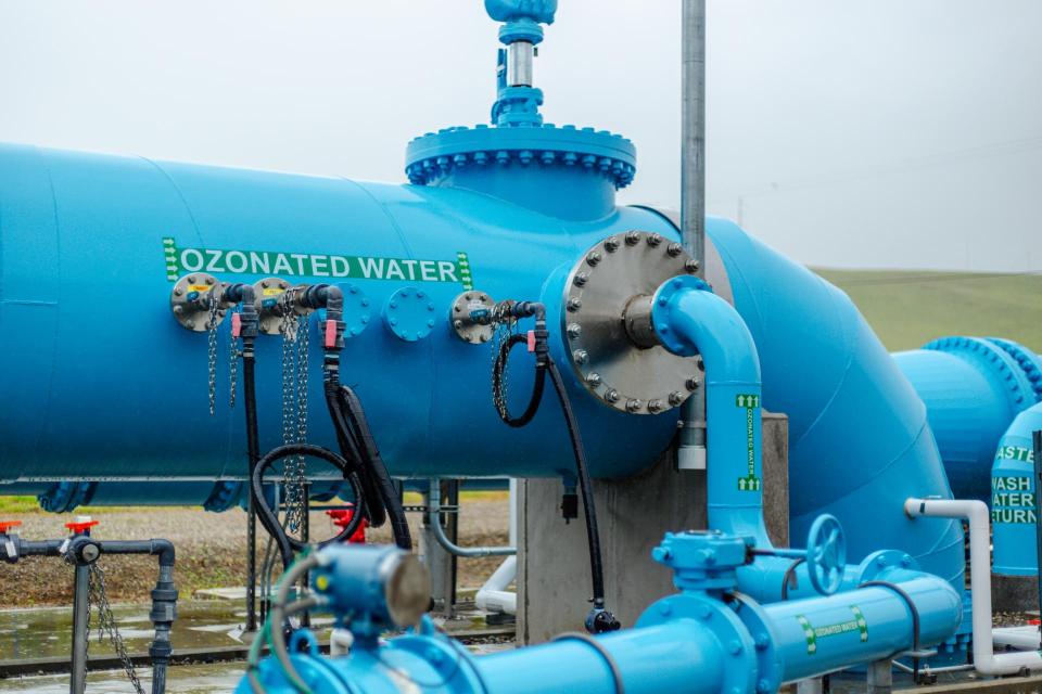 Advanced ozonation infrastructure at the Patterson Pass Water Treatment Plant